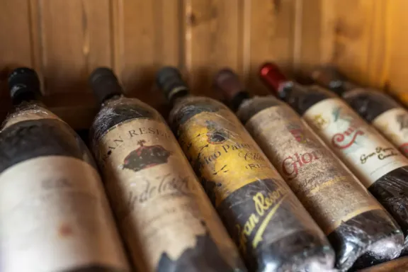 Botellas de vino antiguas